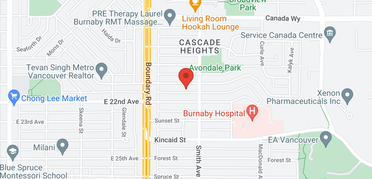 map of 3772 NITHSDALE STREET